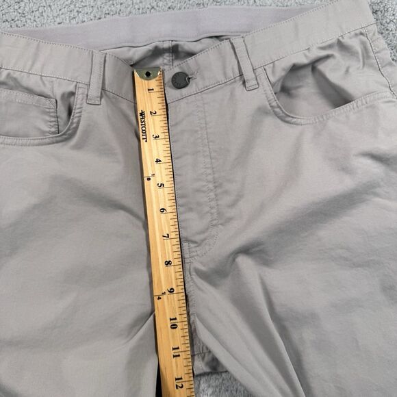 Faherty Reserve Movement Pants Mens 34x27 Grey Organic Cotton Stretch - Picture 6 of 11